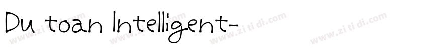 Du toan Intelligent字体转换